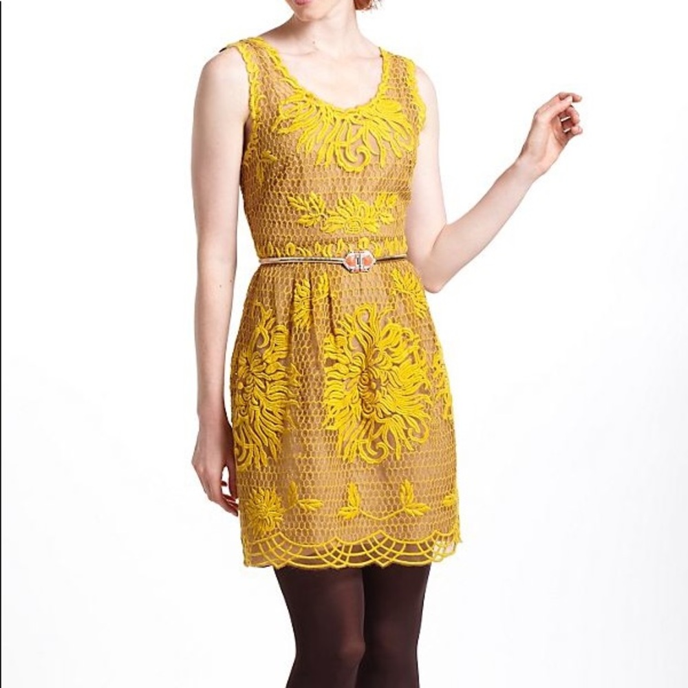 Yoana Baraschi Honeycomb Lace Dress